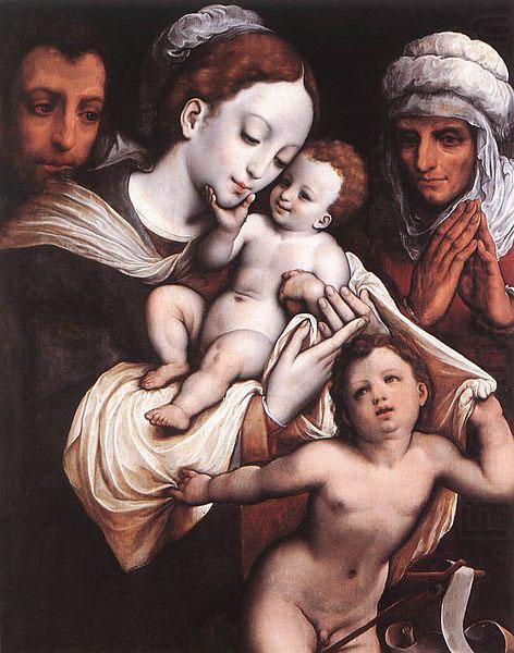Holy Family, Cornelis van Cleve
